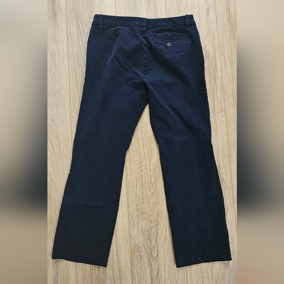 Lauren Ralph Lauren Adelle Pants Size 6P Navy Blue Straight Leg Trouser Stretch - Picture 6 of 6